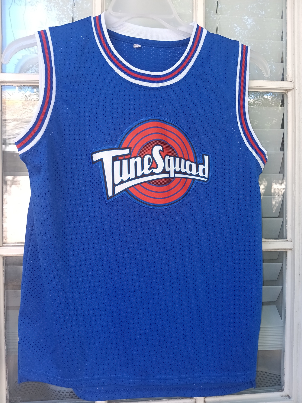 Tune Squad Blue Mesh Basketball Jersey